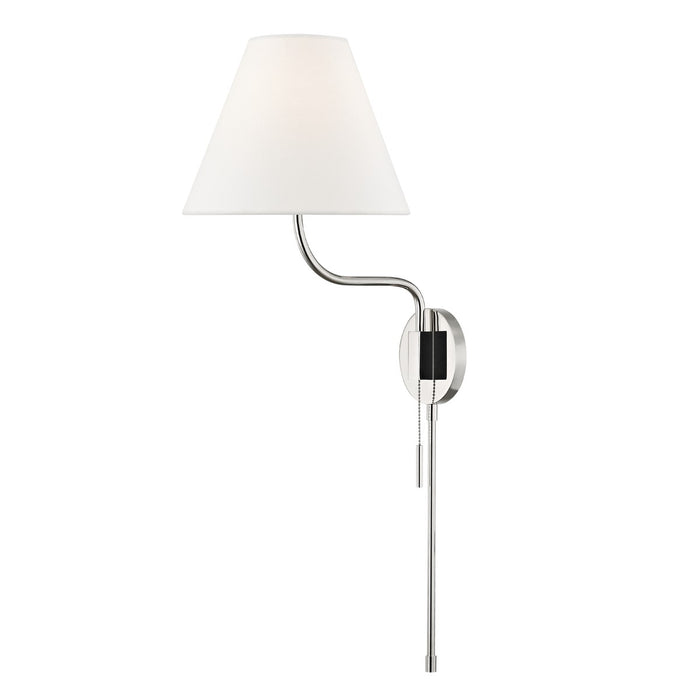 Mitzi HL240101-PN One Light Wall Sconce, Polished Nickel