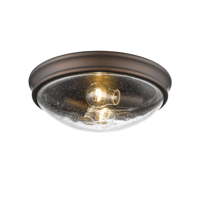 Millennium 5228-RBZ Two Light Flushmount, Rubbed Bronze