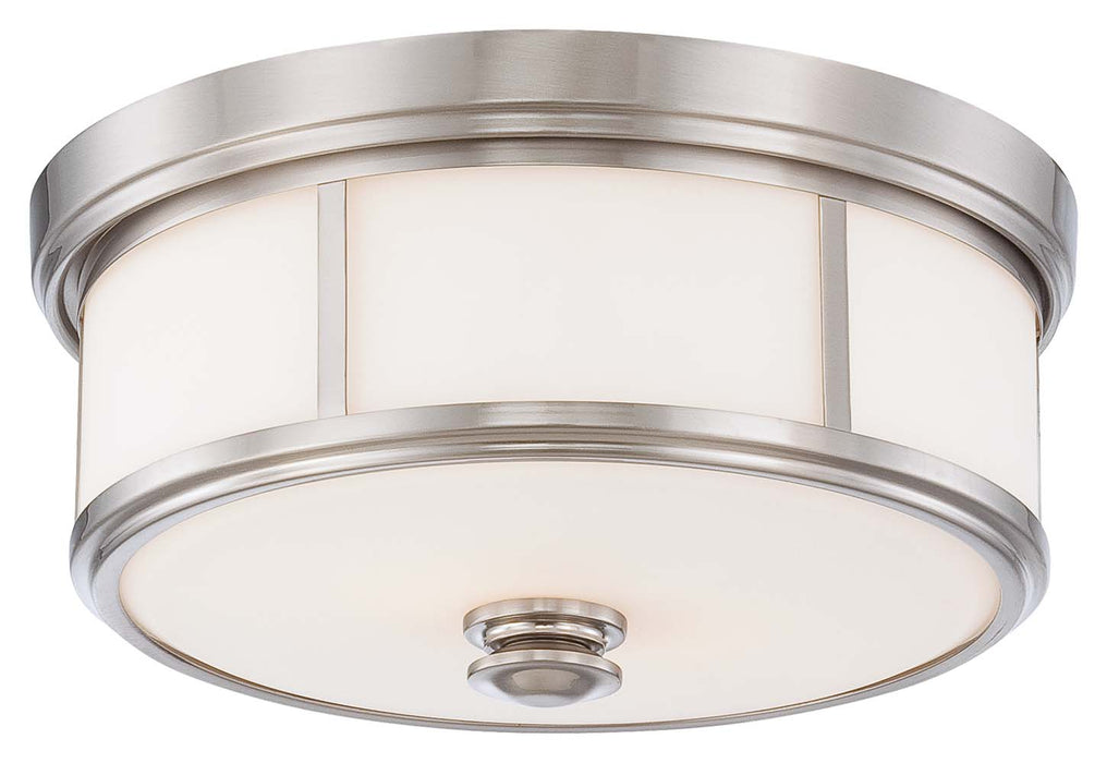 Minka-Lavery 6369-84 Five Light Flush Mount, Brushed Nickel