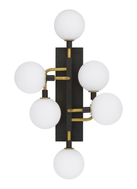 Visual Comfort Modern 700WSVGOOR Six Light Wall Sconce