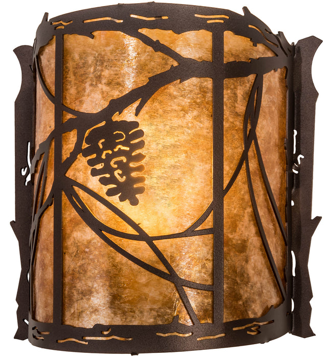 Meyda Tiffany 200283 One Light Wall Sconce, Mahogany Bronze