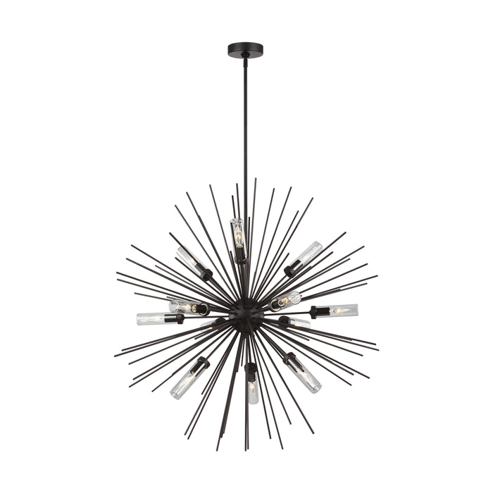 Visual Comfort Studio OLF3296/12ORB 12 Light Outdoor Chandelier, Oil Rubbed Bronze