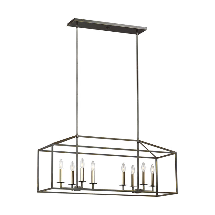 Generation Lighting 6615008EN-710 Eight Light Island Pendant, Bronze