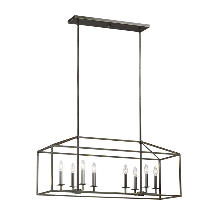 Generation Lighting 6615008EN-710 Eight Light Island Pendant, Bronze