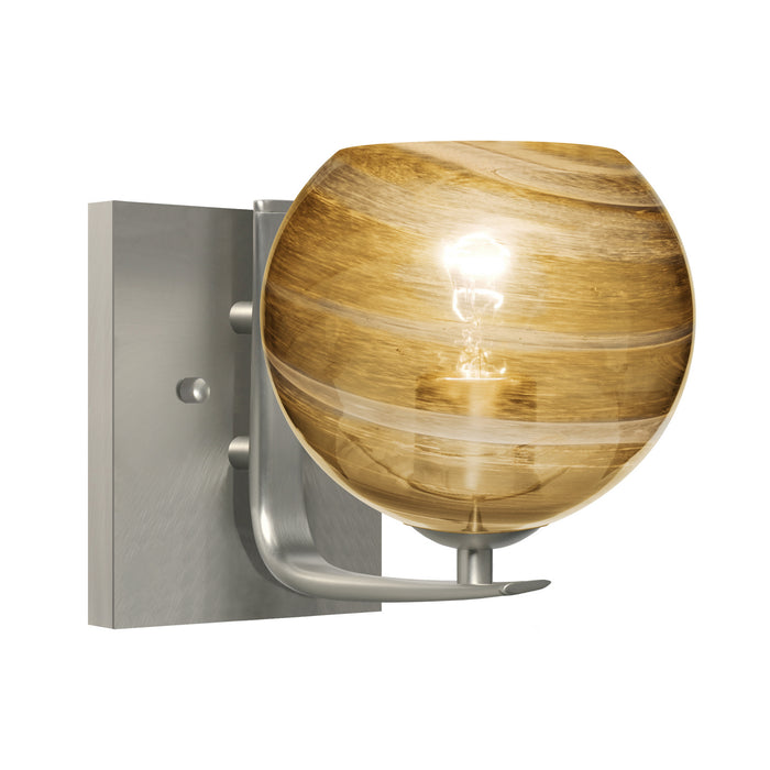 Besa 1WC-JILLYAM-SN One Light Vanity, Satin Nickel