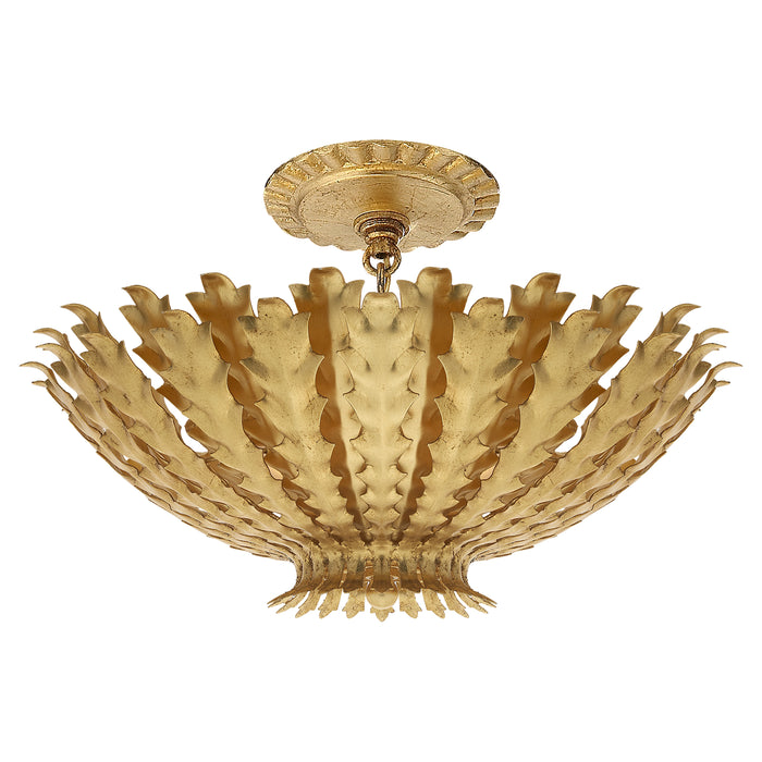 Visual Comfort Signature ARN 4011G Three Light Chandelier, Gild