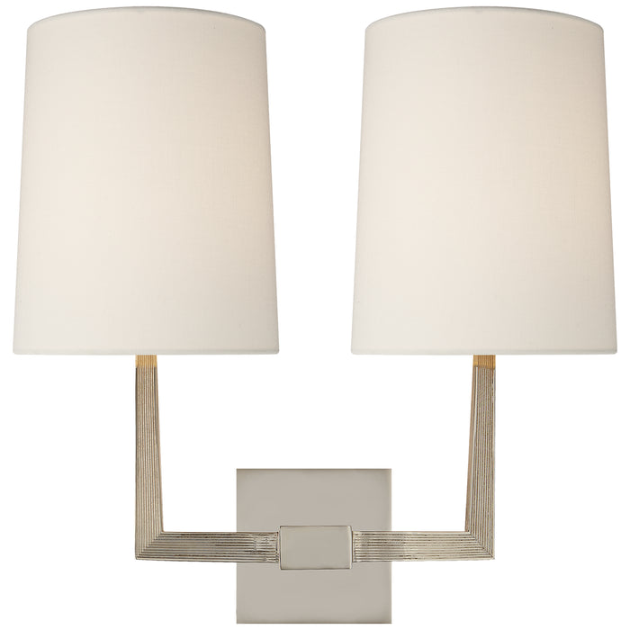 Visual Comfort Signature BBL 2084PN-L Two Light Wall Sconce, Polished Nickel