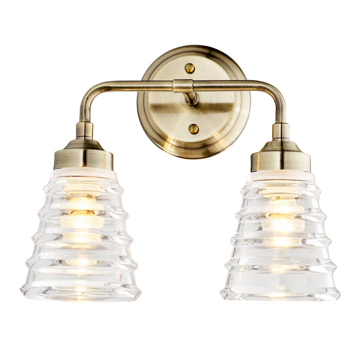 Varaluz 313B02AB Two Light Bath, Antique Brass