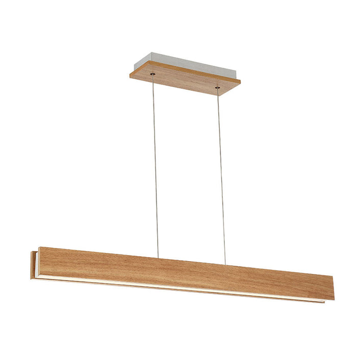 Modern Forms PD-58738-WAL LED Linear Pendant, Walnut