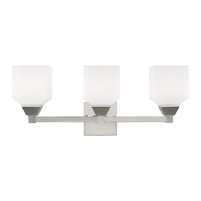 Livex Lighting 10283-05 Three Light Bath Vanity, Polished Chrome