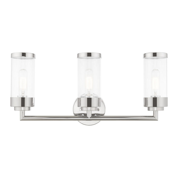 Livex Lighting 10363-05 Three Light Bath Vanity, Polished Chrome