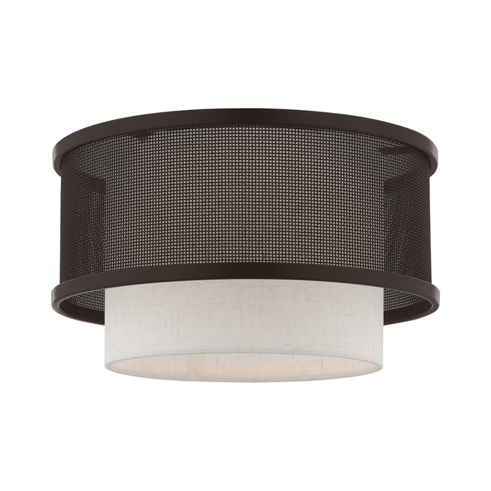Livex Lighting 41207-07 One Light Ceiling Mount, Bronze