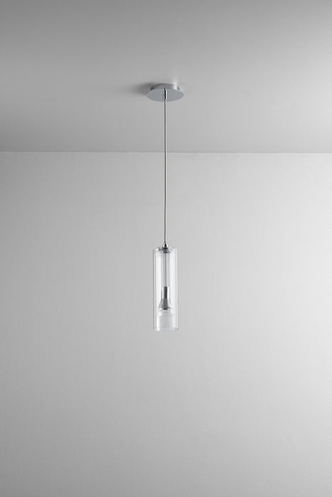 Oxygen 3-609-14 LED Pendant, Polished Chrome W/ Clear