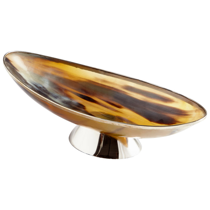 Cyan 09836 Tray, Horn And Silver