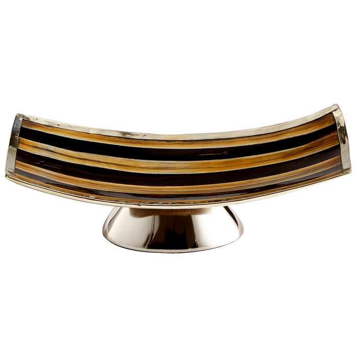 Cyan 09838 Tray, Horn And Silver