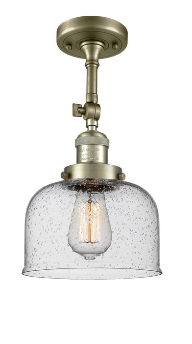 Innovations 201F-AB-G74-LED LED Semi-Flush Mount, Antique Brass