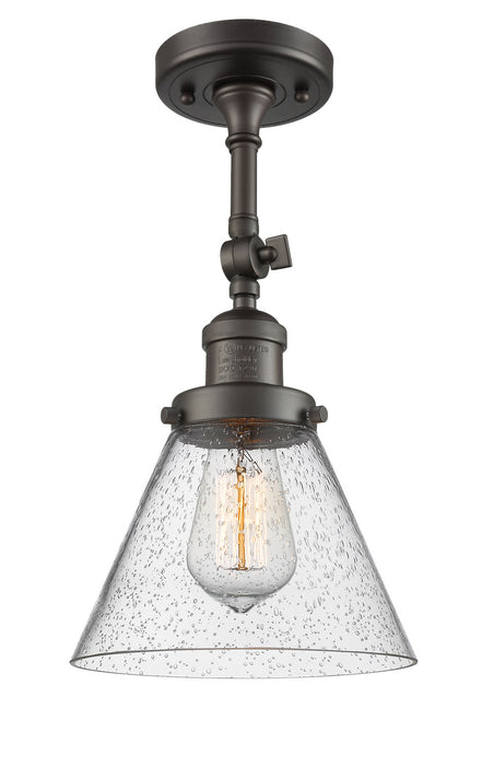 Innovations 201F-OB-G44-LED LED Semi-Flush Mount, Oil Rubbed Bronze