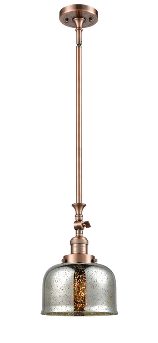 Innovations 206-AC-G78 One Light Mini Pendant, Antique Copper