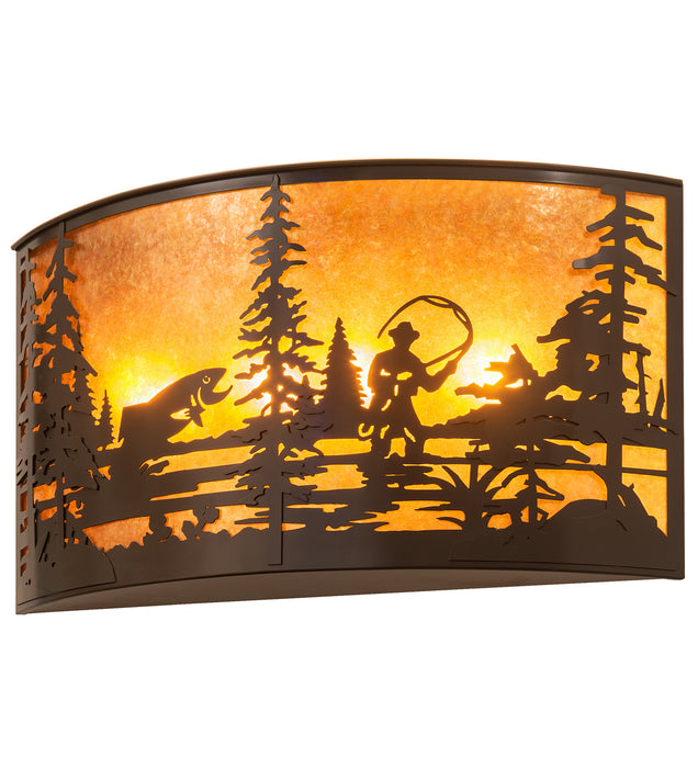 Meyda Tiffany 205155 Four Light Wall Sconce, Timeless Bronze