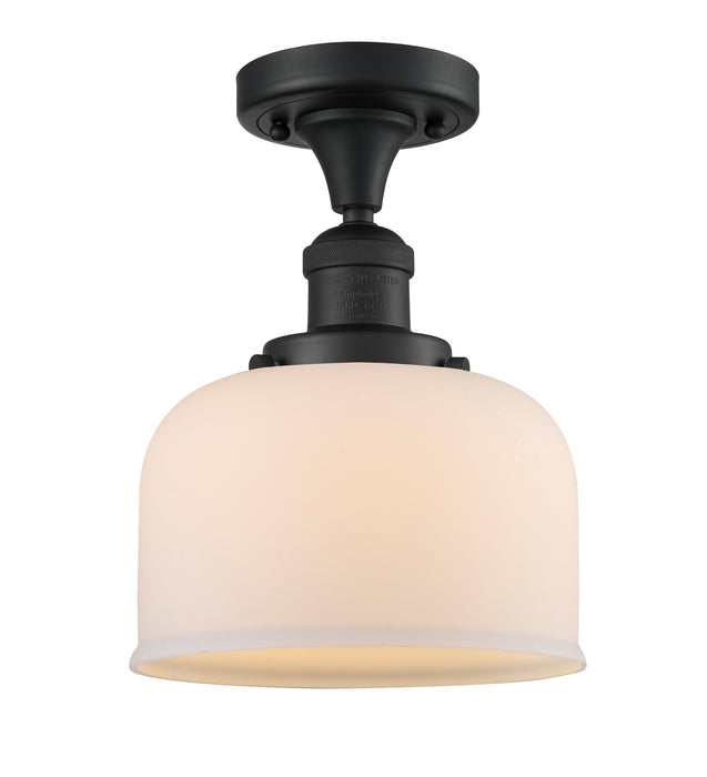 Innovations 517-1CH-BK-G71 One Light Semi-Flush Mount, Matte Black