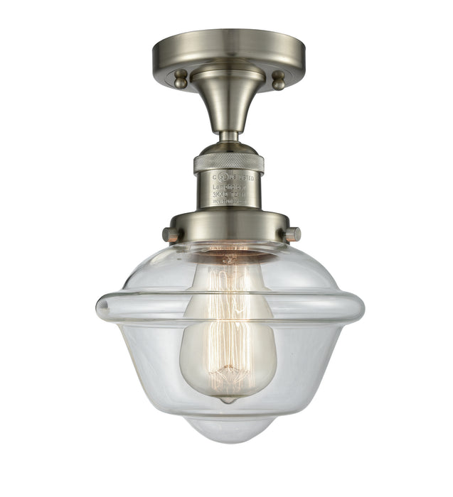 Innovations 517-1CH-SN-G532 One Light Semi-Flush Mount, Brushed Satin Nickel