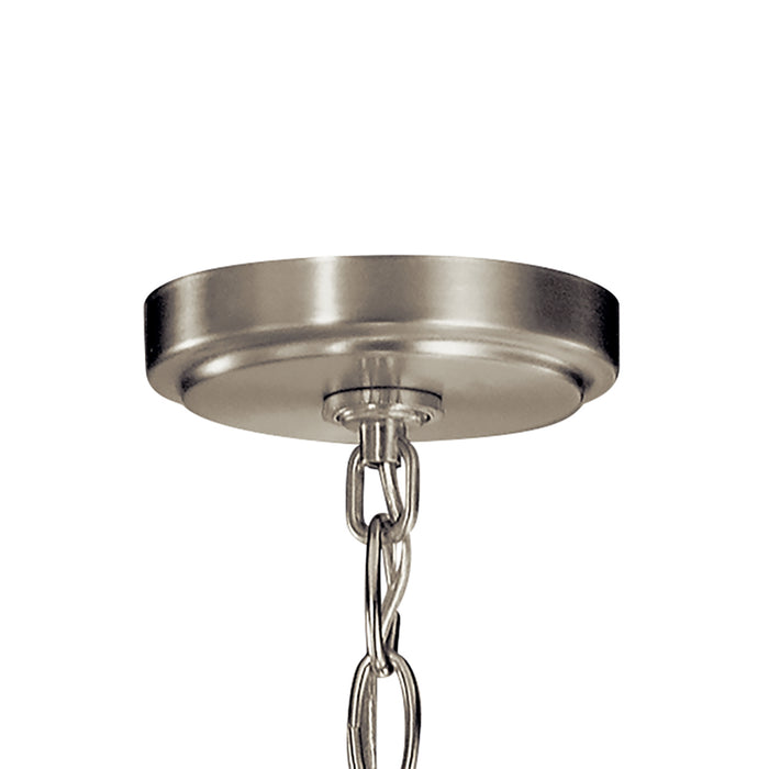 Kichler 44034NI Three Light Chandelier, Brushed Nickel