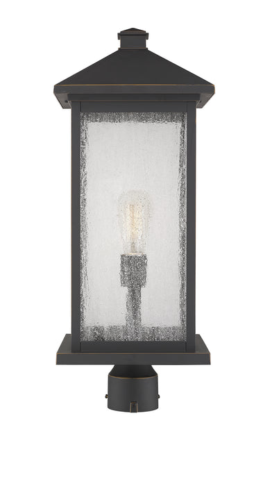 Z-Lite 531PHBXLR-ORB One Light Outdoor Post Mount Fixture, Oil Rubbed Bronze