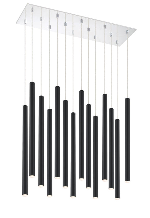 Z-Lite 917MP24-MB-LED-14LCH LED Chandelier, Chrome
