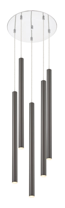 Z-Lite 917MP24-PBL-LED-5RCH LED Chandelier, Chrome