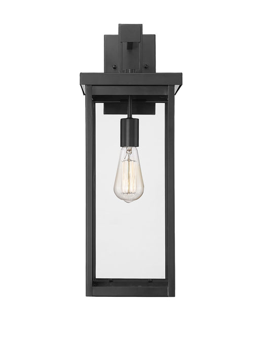 Millennium 42602-PBK One Light Outdoor Wall Sconce, Powder Coated Black