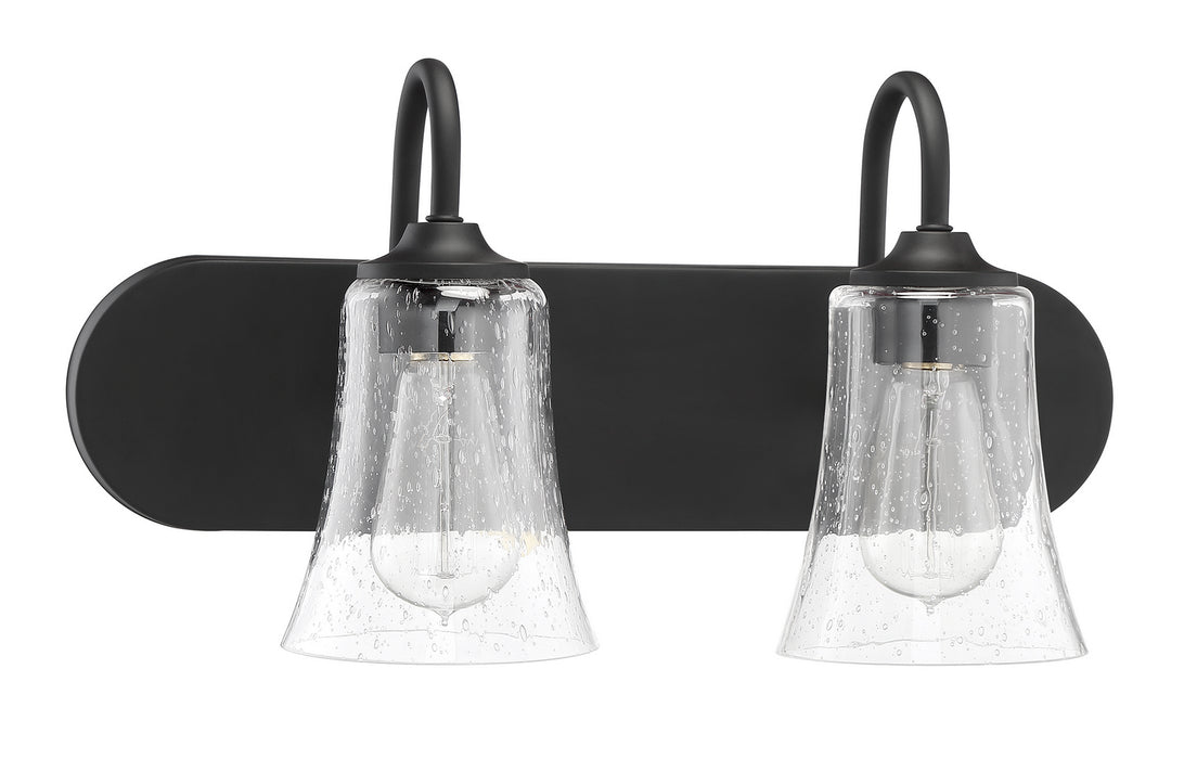 Craftmade 50402-FB Two Light Vanity, Flat Black