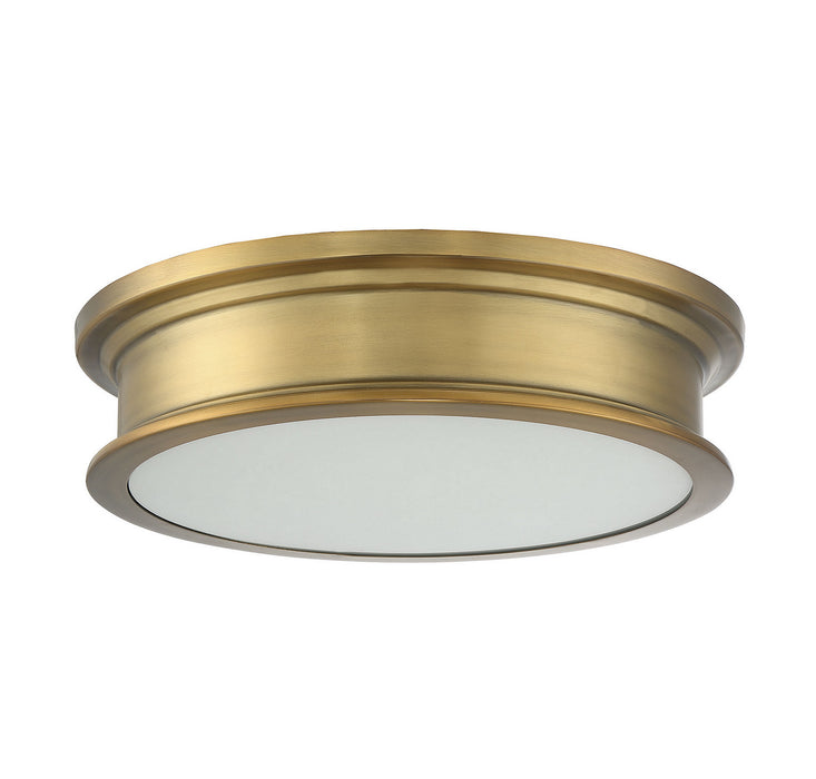 Savoy House 6-133-16-322 Three Light Flush Mount, Warm Brass