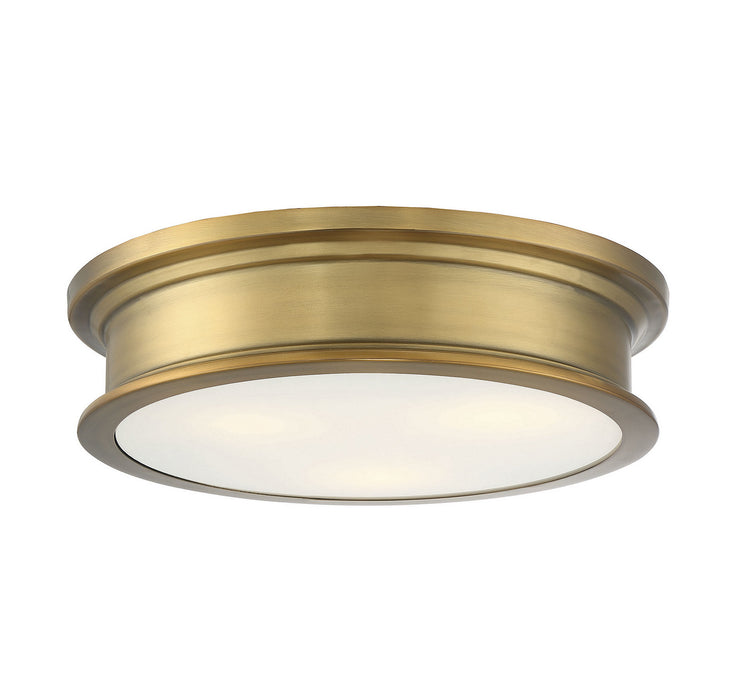 Savoy House 6-133-16-322 Three Light Flush Mount, Warm Brass