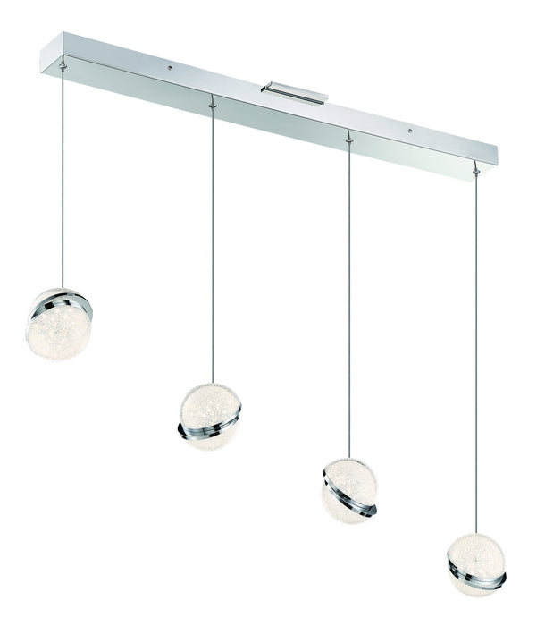 George Kovacs P1444-077-L LED Pendant, Chrome