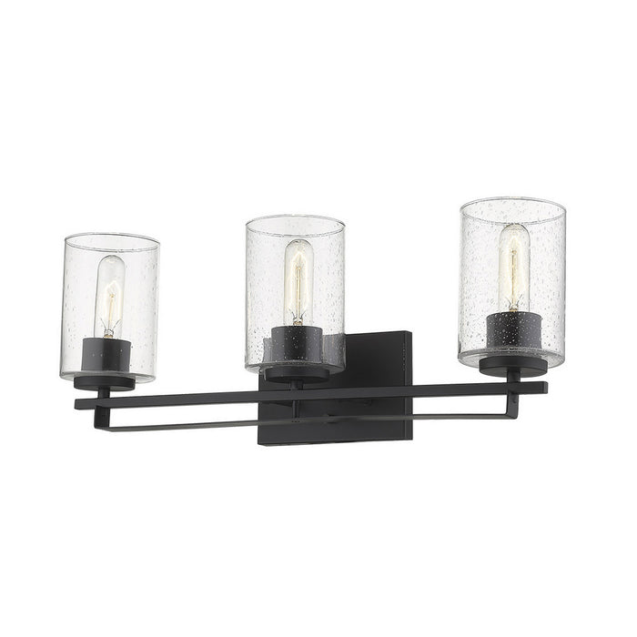 Acclaim Lighting IN41102BK Three Light Wall Sconce, Matte Black