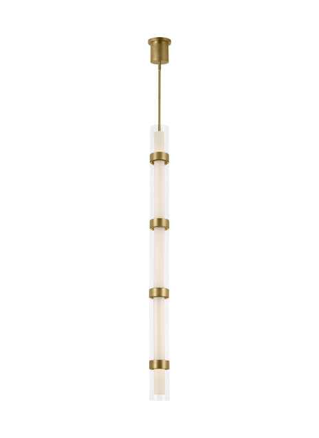 Visual Comfort Modern 700TDWIT5R-LED930 LED Pendant, Aged Brass