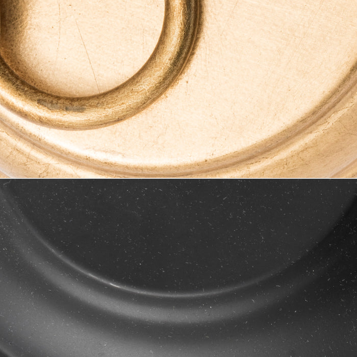 Crystorama ODE-704-BK-GA Four Light Chandelier, Black + Antique Gold