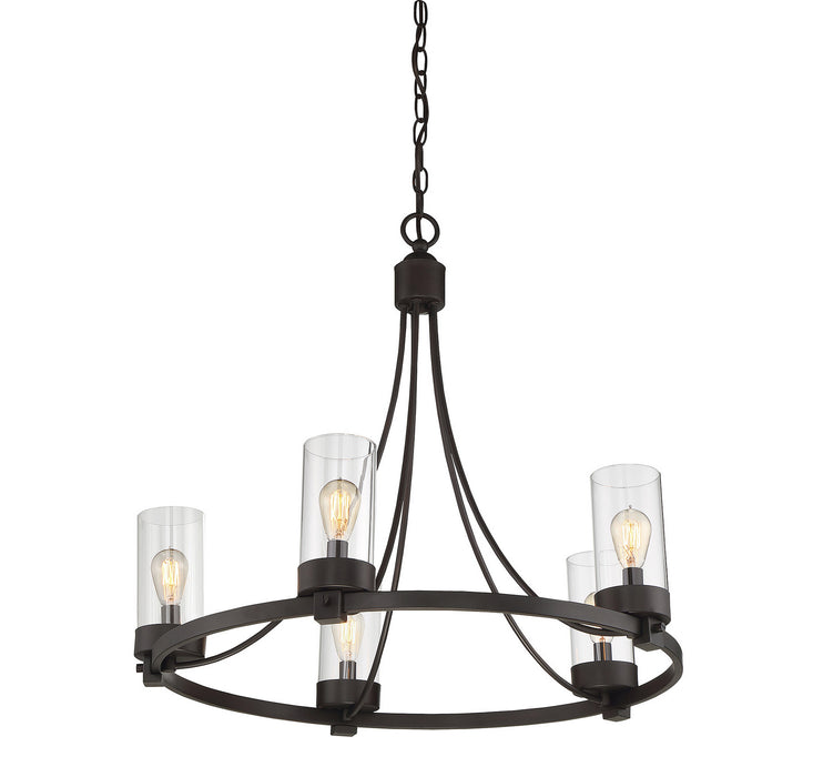 Meridian M10018ORB Five Light Chandelier, Oil Rubbed Bronze