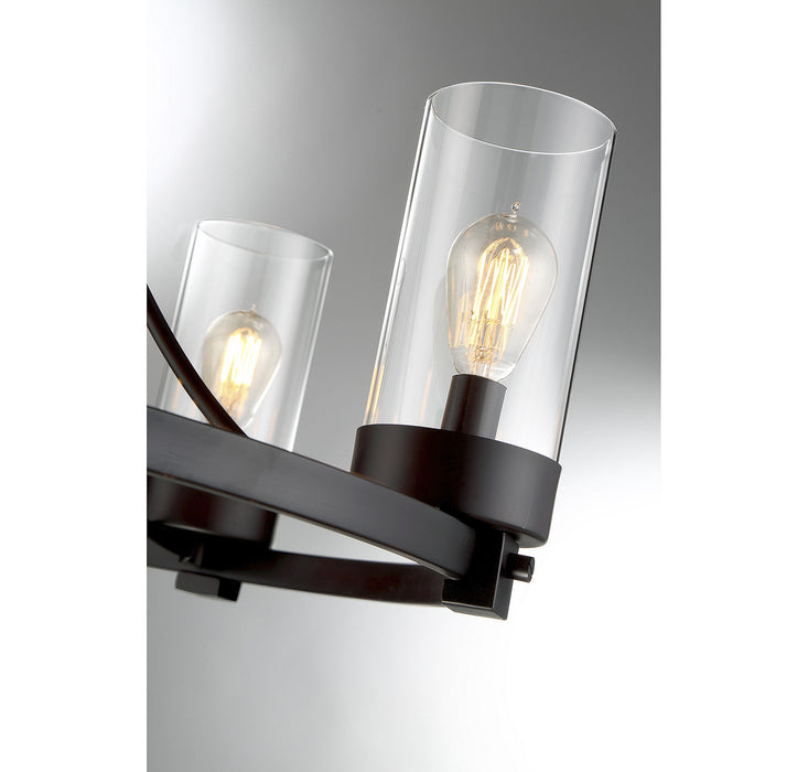 Meridian M10018ORB Five Light Chandelier, Oil Rubbed Bronze