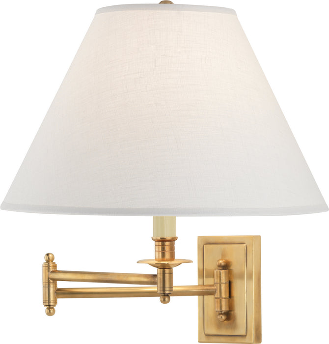 Robert Abbey 1504ALT One Light Wall Swinger, Antique Brass