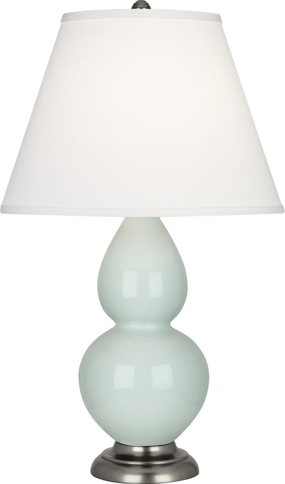 Robert Abbey 1788X One Light Accent Lamp, Celadon Glazed Ceramic w/Antique Silvered