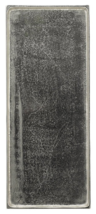 Currey and Company 4000-0061 Side Table, Antique Silver/Black