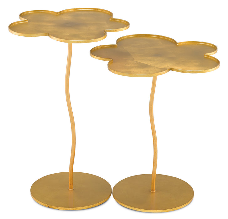 Currey and Company 4000-0068 Accent Table, Gold Leaf