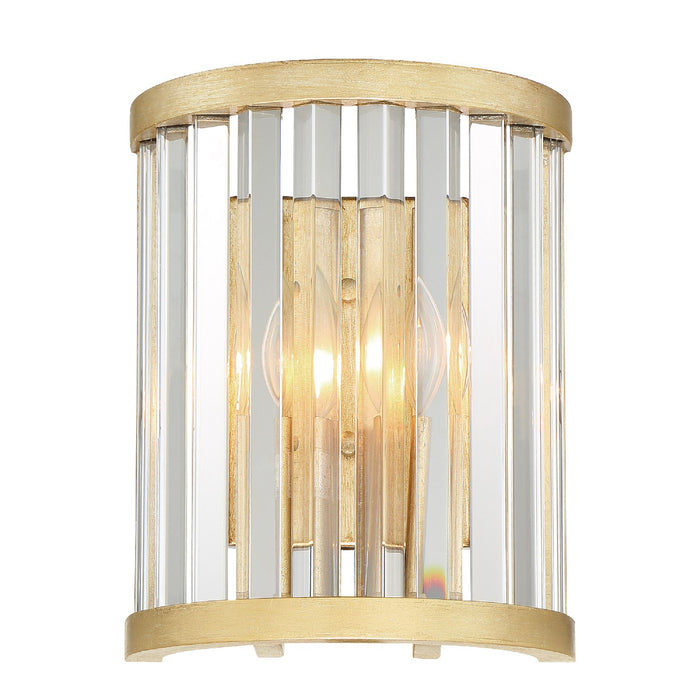 Crystorama DAR-1012-DT Two Light Wall Sconce, Distressed Twilight