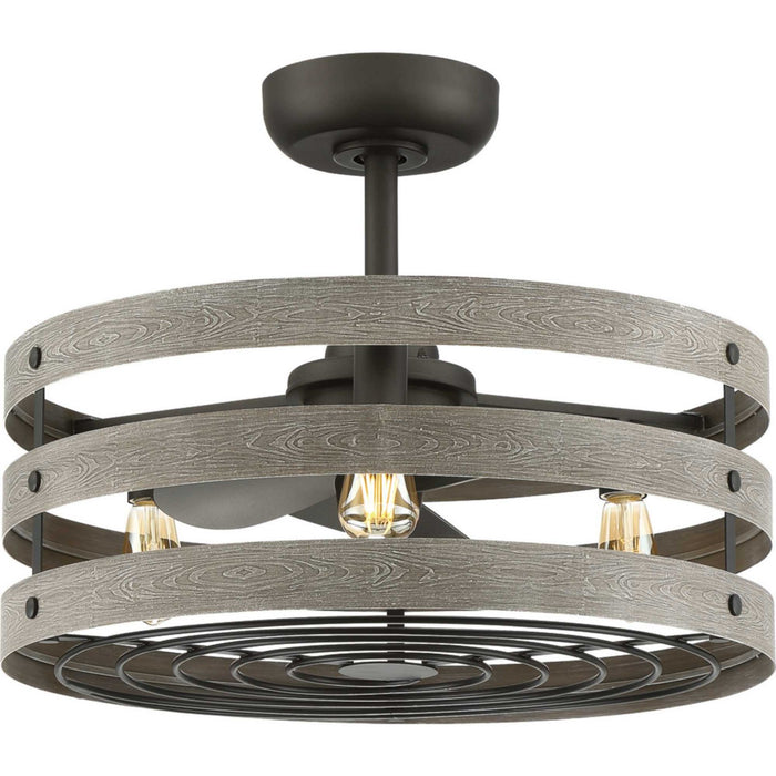 Progress Lighting P250012-143-22 23" Ceiling Fan, Graphite