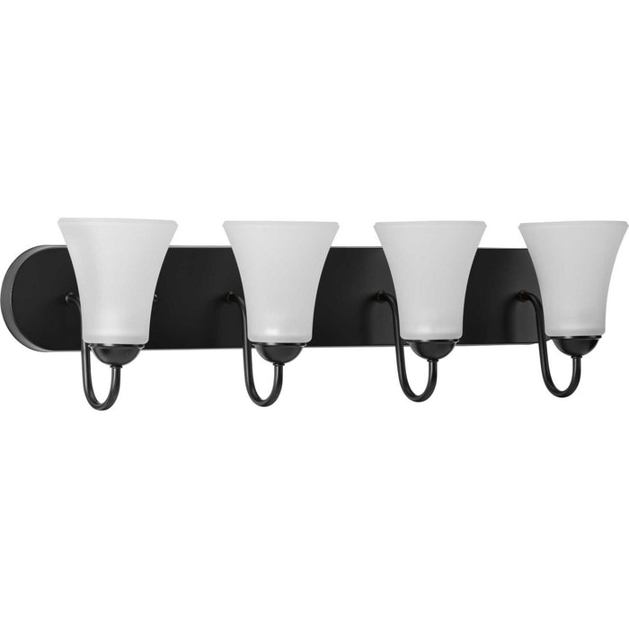 Progress Lighting P300236-031 Four Light Bath Bracket, Black