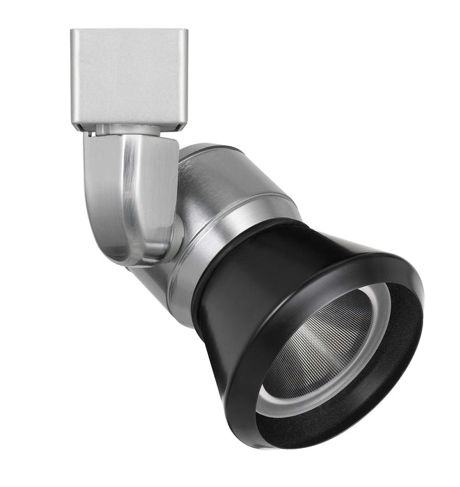 Cal Lighting HT-888BS-CONEBK LED Track Fixture, Brushed Steel