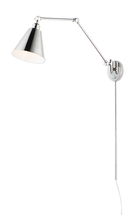 Maxim 12224PN One Light Wall Sconce, Polished Nickel