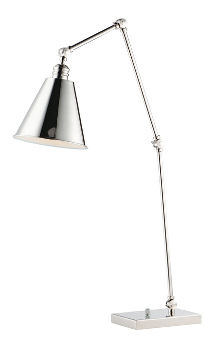 Maxim 12226PN One Light Table Lamp, Polished Nickel
