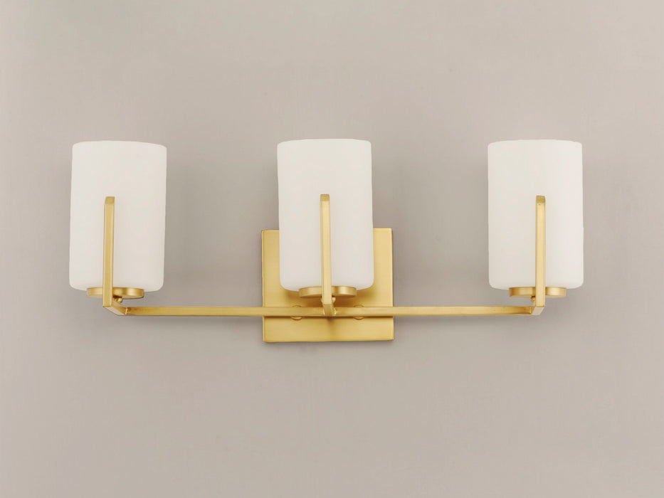 Maxim 21283SWSBR Three Light Bath Vanity, Satin Brass